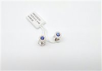 Ohrringe Namuri Dame Rondo in Weißgold Zaffiro 0.48 Ct ORCOL02/ZA - ORCOL02/ZA